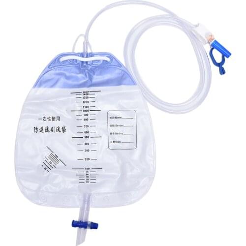 Thicken disinfection elderly men and women anti-reflux medical disposable drainage bag 1500ml urine collection bags