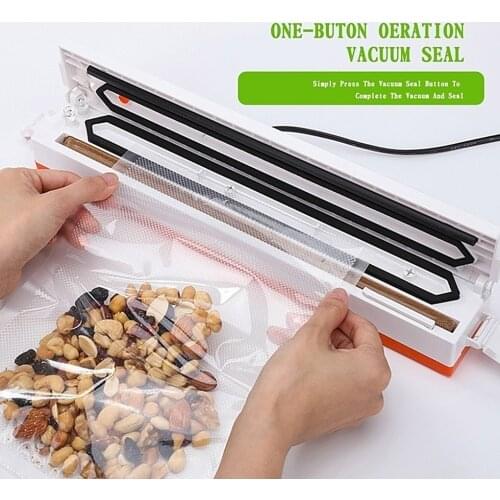Food Saver Vacuum Sealer Home Use Food Vegetable Meat Beef Bag Sealing Machine US Plug 110V