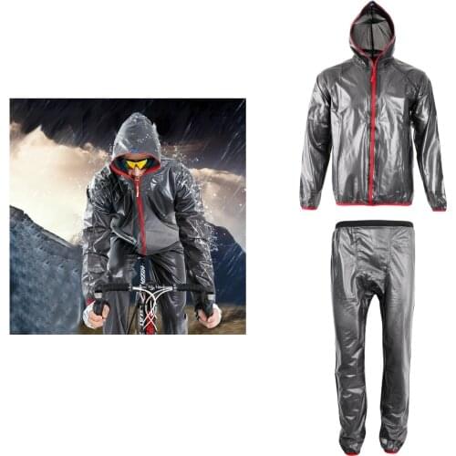 Waterproof Bike Bicyle Cycling Raincoat Windproof Rain Poncho Jacket Pants Superlight for Outdoor Sports Cycling Riding Camping