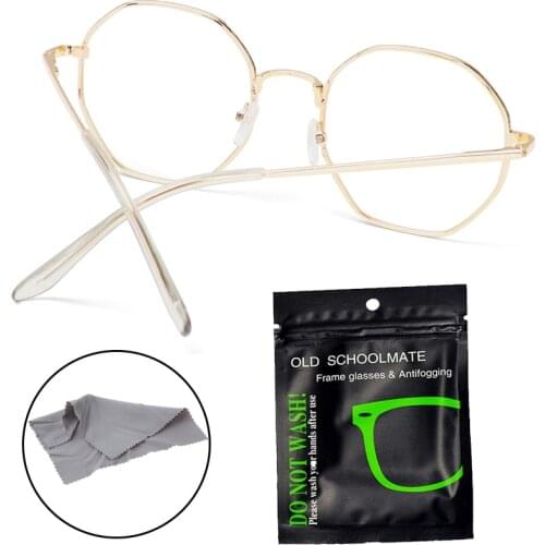 Octagonal Blue Light Blocking Glasses Unisex Vintage Octagon Round Frame Glasses Vision Care Eyewear Anti-blue Light Eyeglasses