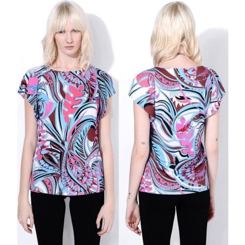 Womens elegant print shirt slim Beautiful and fashionable