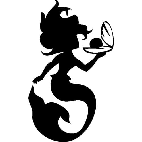24x14cm Mermaid Vinyl Car Decal Art Window Car Body Decor Stickers Waterproof Removable T115