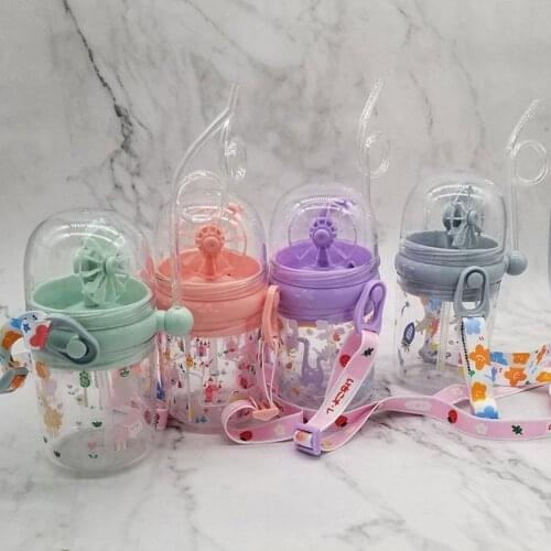 250ML Water Bottle Infant Cup Children Whale Sprays For Baby Juice Play Feeding Milk Kids Cups Bottles Learn With Straws Wa X1J7