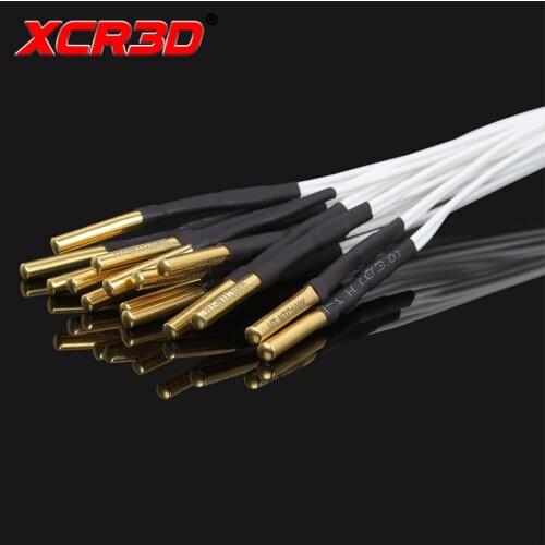 3D printer 3d parts HT-100K ntc thermistor Temperature Sensor 100K Ohm NTC 3950 with Cable for High Temperature Filament 1/2M