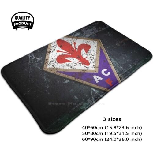 3D Household Goods Mat Rug Carpet Foot Pad Viola Gigliati Firenze It Serie Italy Italian Calcio Sport Club Goal Match Game Ball