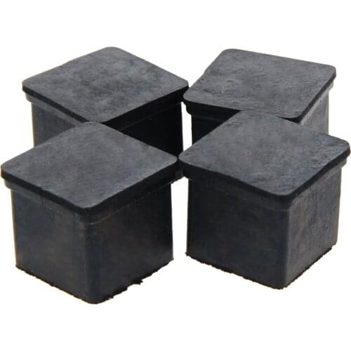 4/8/12Pcs Foot Pads Square Rubber 20x20mm/25x25mm/30x30mm/38x38mm/40x40mm Rubber Jacket Home Furniture Hardware Foot Pads