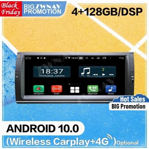 128G Carplay Android 10 screen Car DVD Player for BMW E53 1999-2000 2001 2002 2003 2004 2005 GPS car Auto Radio Audio Head unit