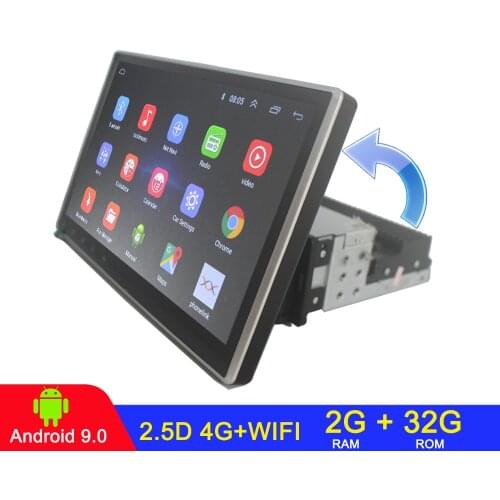 Rotatable 1DIN Android 9.1 Car Radio Multimedia Player GPS Wifi Bluetooth Car MP5 Audio Stereo Mirror Link Universal car radio