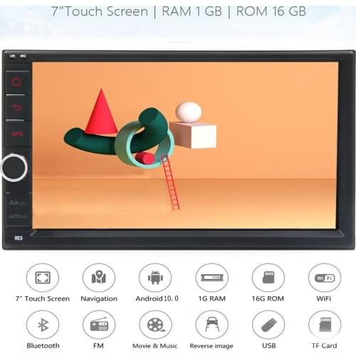Car Multimedia Player Navigation 4G WIFI 2 din Android 10.0 Double DIN Car DVD Player GPS Stereo Radio USB Map BT + Reverse Came