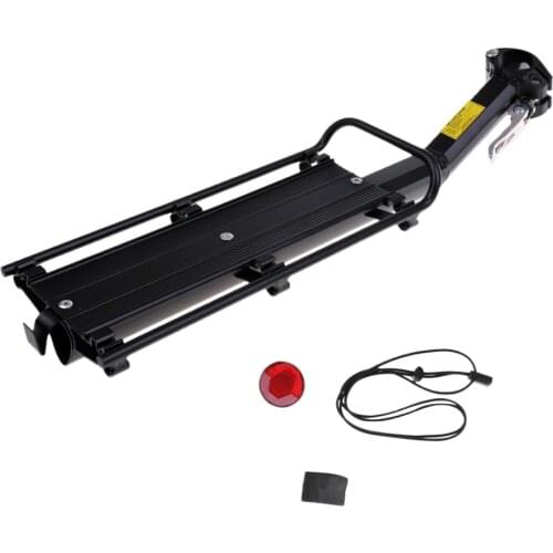 Bike Carrier Luggage Rack Seat Post Rear Shelf Aluminum Seat Post Firmly Installation Accessories Stainless Steel