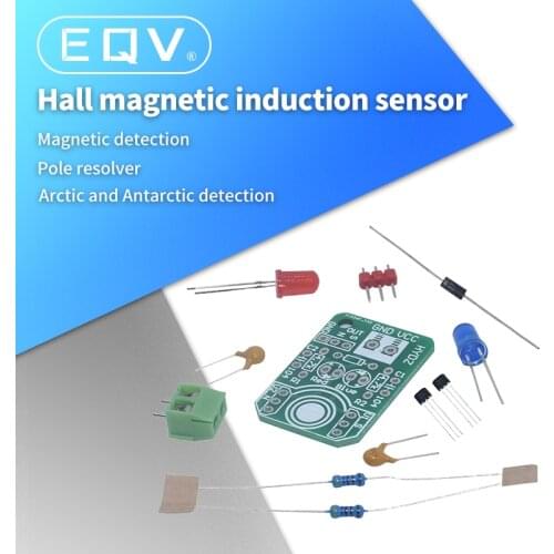 Hall magnetic Induction sensor magnetic detection pole resolver North and South detection module DIY learning kit
