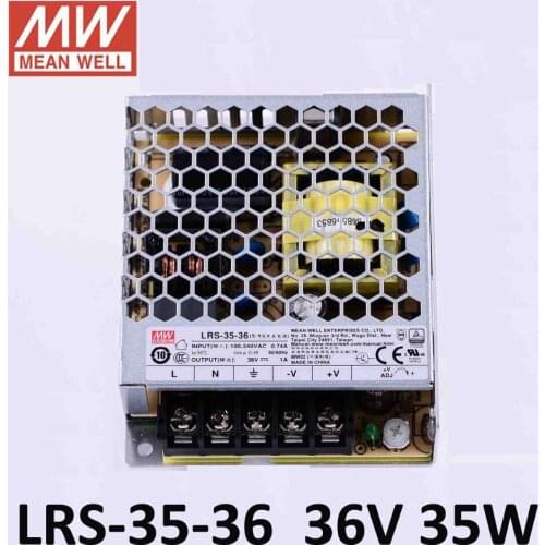 Meanwell 35W laboratory power supply 36V 1A Switching Power Supply Driver for LED Strip AC 86-256V Input to DC 36V free shipping