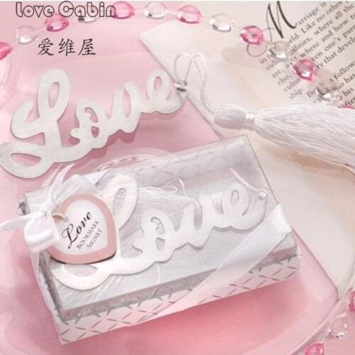 Letter Love Bookmark Metal Book Markers Metal Bookmark For Books Paper Clips Goods for School Office wedding Supplies Accessorie