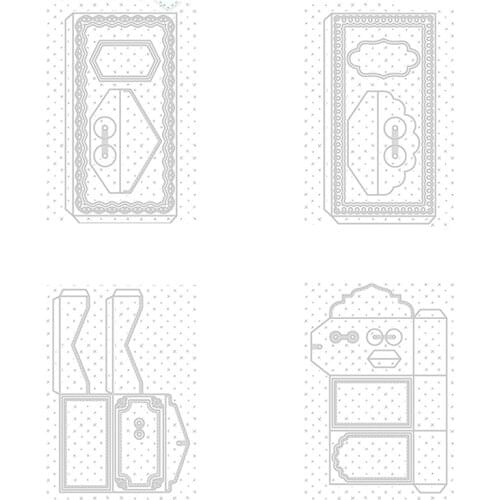 CH 2021 New Arrival Background frame Metal Cutting Dies Embossing Scrapbooking Stencil Craft Cut Dies For DIY Card Handmade