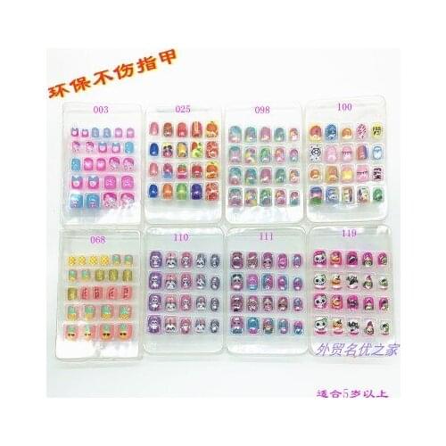 Childrens false nail patch nail products self-adhesive nail cap female students may take package mail
