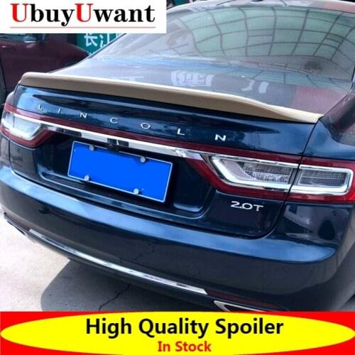 For LINCOLN CONTINENTAI 2006-2019 ABS Plastic Material Unpainted Primer Color Car Tail Wing Decoration Rear Trunk Lip Spoiler