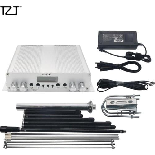 TZT 20W FM Transmitter Stereo PLL Broadcast Radio Station +Range Max Antenna+Power