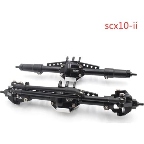 KYX Alumininum CNC PVD front and rear axle for Axial scx10 ii 90046