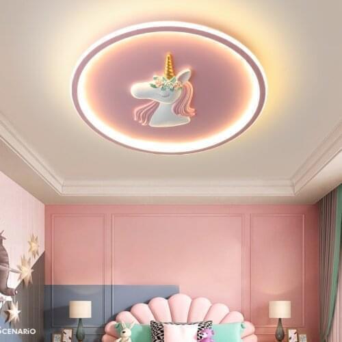 Angel lamp girl Nordic modern simple creative eye care led cartoon Princess Room childrens lamp bedroom ceiling lamp