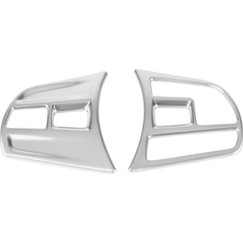 Matte Chrome Interior Steering Wheel Button Cover Trim for BMW 3 Series / GT F30 F34 2013-2018