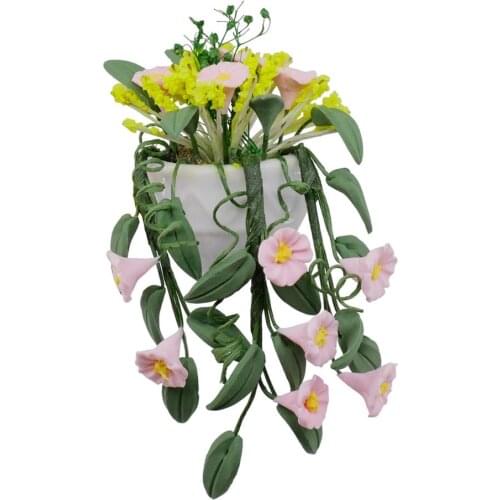 Lovely Plant Flower Dollhouse Miniature Home Yard Indoor Outdoor Decoration - 1/12 Scale