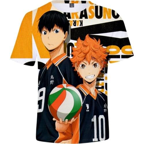 Fashion 3D Haikyuu!! T-shirt Men Women Tops Kids t shirts Casual Harajuku Boys Girls Popular Summer Hip Hop Comic t-shirt