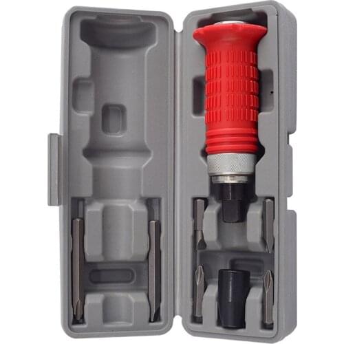 7pcs impact screwdriver set plastic boxed screwdriver bit repair tool