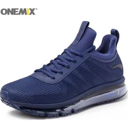 Onemix Air Cushion Running Shoes Men Breathable Comfortable Tourism Sneakers Outdoor Waterproof EVA Jogging Walking Sports Shoes