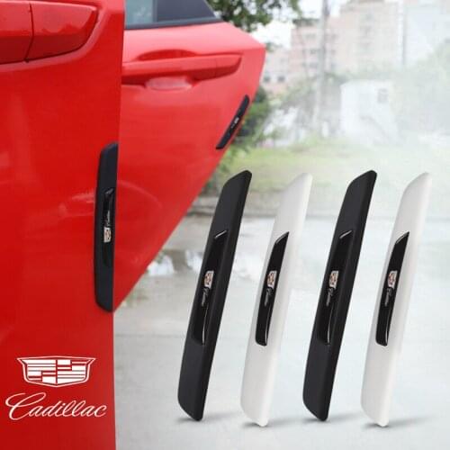 Car Door Rubber Anti Collision Strips Sticker Styling Accessories For Cadillac CTS ATS SRX BLS XLR XTS STS XT4 CT4 XT5 CT5 XT6