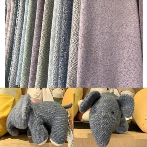 High-end imitation rabbit fur colorful jade Lingge flannel high and low fur ferret plush fabric clothes clothing plush toys