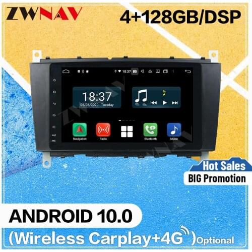 128GB Carplay Android 10 screen Car Multimedia DVD Player for BENZ C class WiFi GPS Navi Auto Radio Audio Music Stereo Head unit