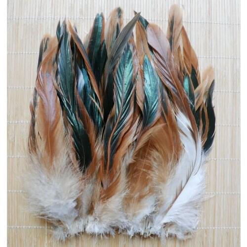 50Pcs/lot Cheap 5-8inch 13-20cm Natural Rooster Feathers For Crafts DIY Chicken Plume Mask Jewelry Dresses Macrame Decoration