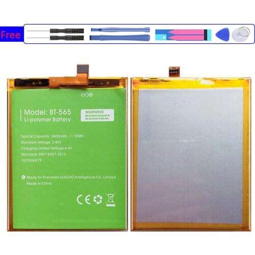 Battery BT565 / BT566 3000mAh For Leagoo KIICAA Mix T5 T5C BT565 BT566 Bateria