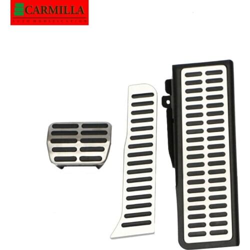 Carmilla Car Pedals for Volkswagen VW Jetta MK5 Scirocco EOS Vento Rabbit LHD 2008 - 2018 Gas Brake Rest Pedal Protection Cover