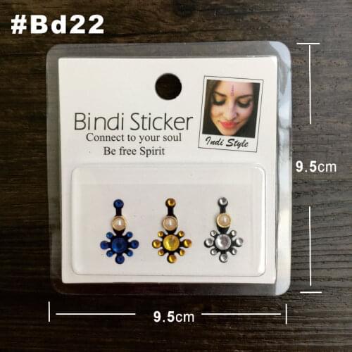 BD22 Bindi Sticker Handpicked Boho And Tribal Style Face Jewels Stickers