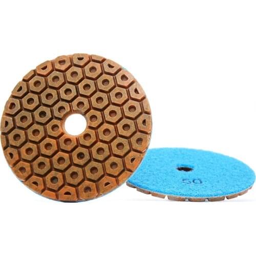 1 Piece 4 Inch Metal Diamond Polishing Pad Copper Particles Bond Grinding Wheel For Granite Marble Concrete Floor Sanding Disc