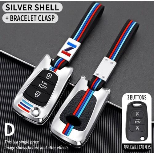 Car Key Case For Kia Sportage Rio 3 Soul Optima Ceed Pro K5 K2 Pride For Hyundai i20 i30 ix20 ix35 Elantra Accent Shell Cover