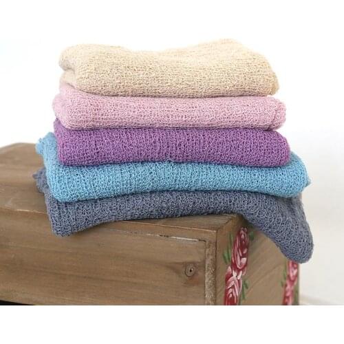 Baby Photography Wraps Newborn Stretch Wrap Photo Props Newborn Layer Prop Infant Swaddle Knit Blanket Birthday Gift