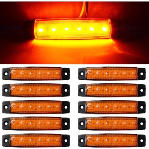 Truck lights 12V 24V LED marker light 6SMD Car Bus Truck Lorry Side Marker Indicator Trailer Lights camion truck accessories