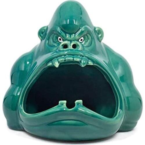 Ceramic Gorilla Anti-fly Ash Ashtray Ceramic Ashtray Cross-border Ceramic Gorilla Ashtray Gift