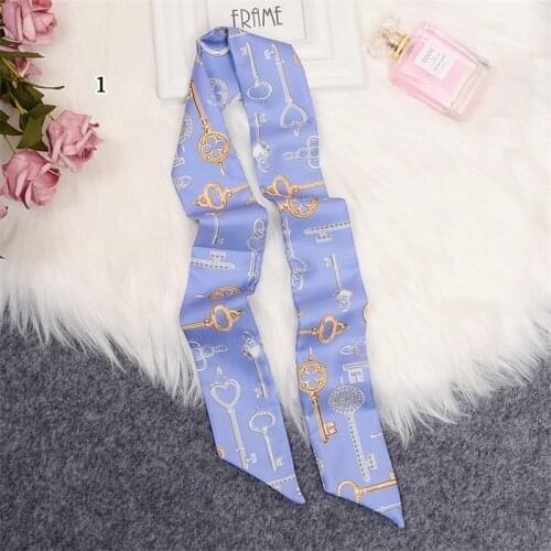 Classic retro bag scarf women 2021 fashion luxury brand ladies silk headband design ribbon belt wristband girls headscarf