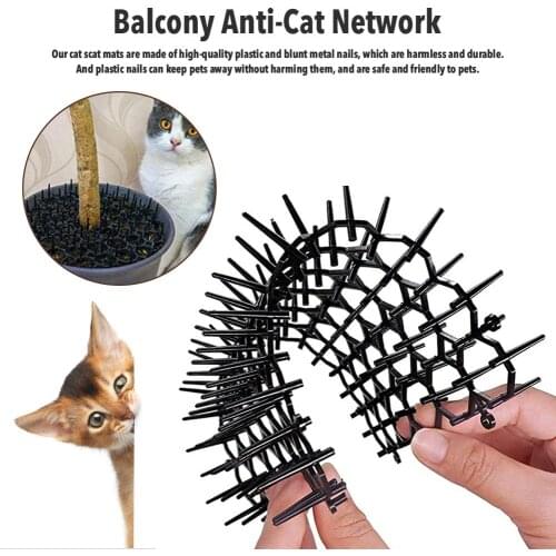 Cat Scat Mat Anti-cat Prickle Strips Spikes Digging Stopper Prickle Strip Cats Stopper Network For Cats Dog Digging Scat Network