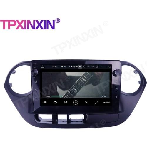 For Hyundai I10 2013-2016 4+128G Android 10.0 GPS IPS Car GPS Multimedia Player Head unit Audio Radio Navigtion Tape Recorder