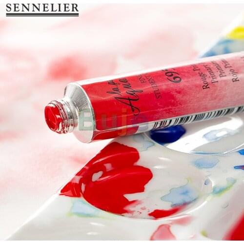 SENNELIER Artists' Oil Paint, Professional Tubular Watercolor Pigment, 21ml Single Solid Watercolor, Cool Color Warm Gray System
