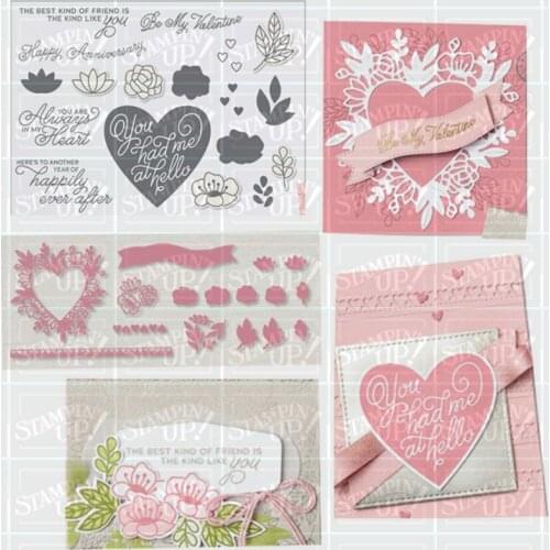 Love Metal Cutting Dies and Stamps Stencils DIY Scrapbooking Dies Metal Album Decor Embossing Paper Cards Craft Dies