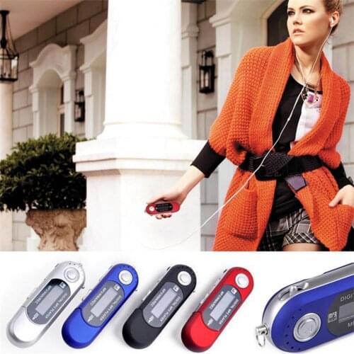 Metal Case Mini USB MP3 Player Flash Color LCD Screen 3.5mm Stereo Jack Support 32GB Micro TF/SD Card With FM Radio