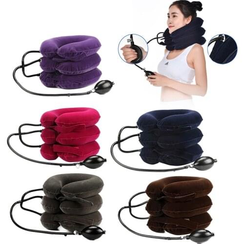 Hot Inflatable Neck Cervical Vertebra Traction Soft Brace Support Device for Headache Head Back Shoulder Neck Pain Dropshipping