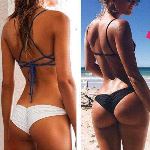 Newly Sexy Women Bikini Brazilian Cheeky Bottom Thong V Swimwear Swimsuit Panties Briefs