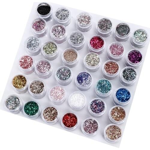 New Nail Manicure Ornament Flake Unreal Color Candy Cellophane Shard Paper Silver Sequin Multicolor Option 2021