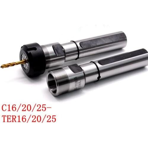 Floating flexible TER floating taps chuck extension rod shaft for lathe C16 C20 C25 TER16A TER16M TER20M TER25UM 100L